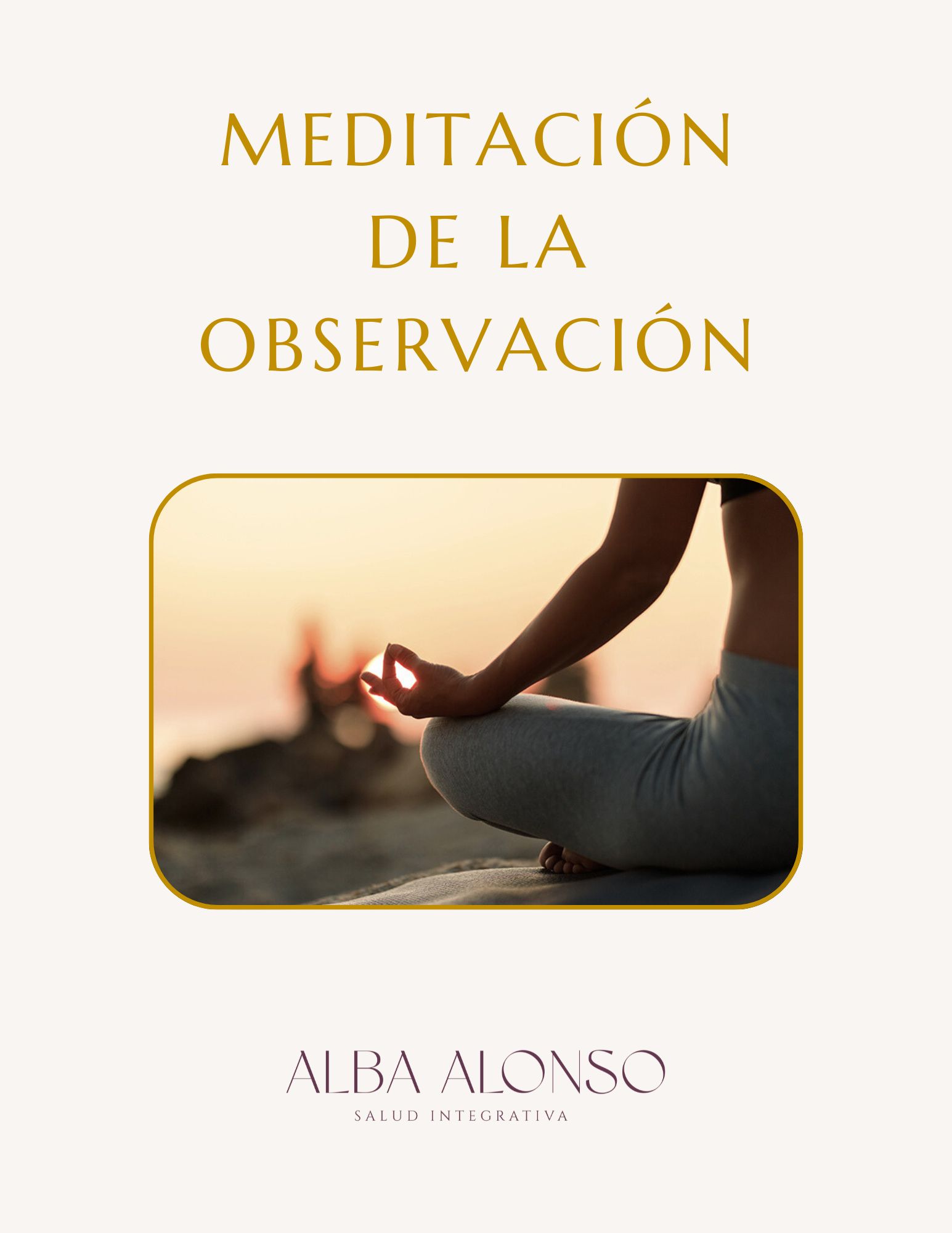 MEDITACION DE LA OBSERVACION